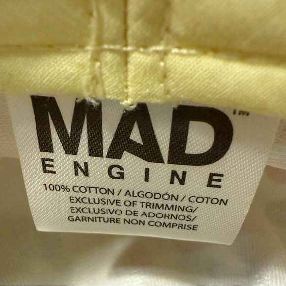 MAD Engine Retro Hippie Boho Flower Bucket Hat with Drawstring Cotton OS - Picture 9 of 10